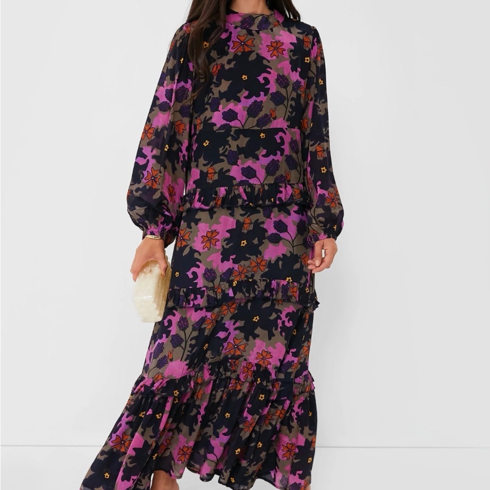 Oliphant Navy Mock Neck dress from Tuckernuck